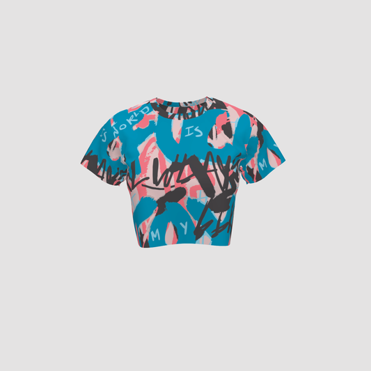 GRAFFITI CROPPED T-SHIRT