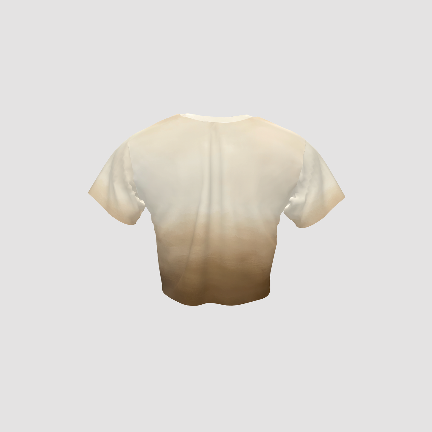 CROPPED CREAM T-SHIRT
