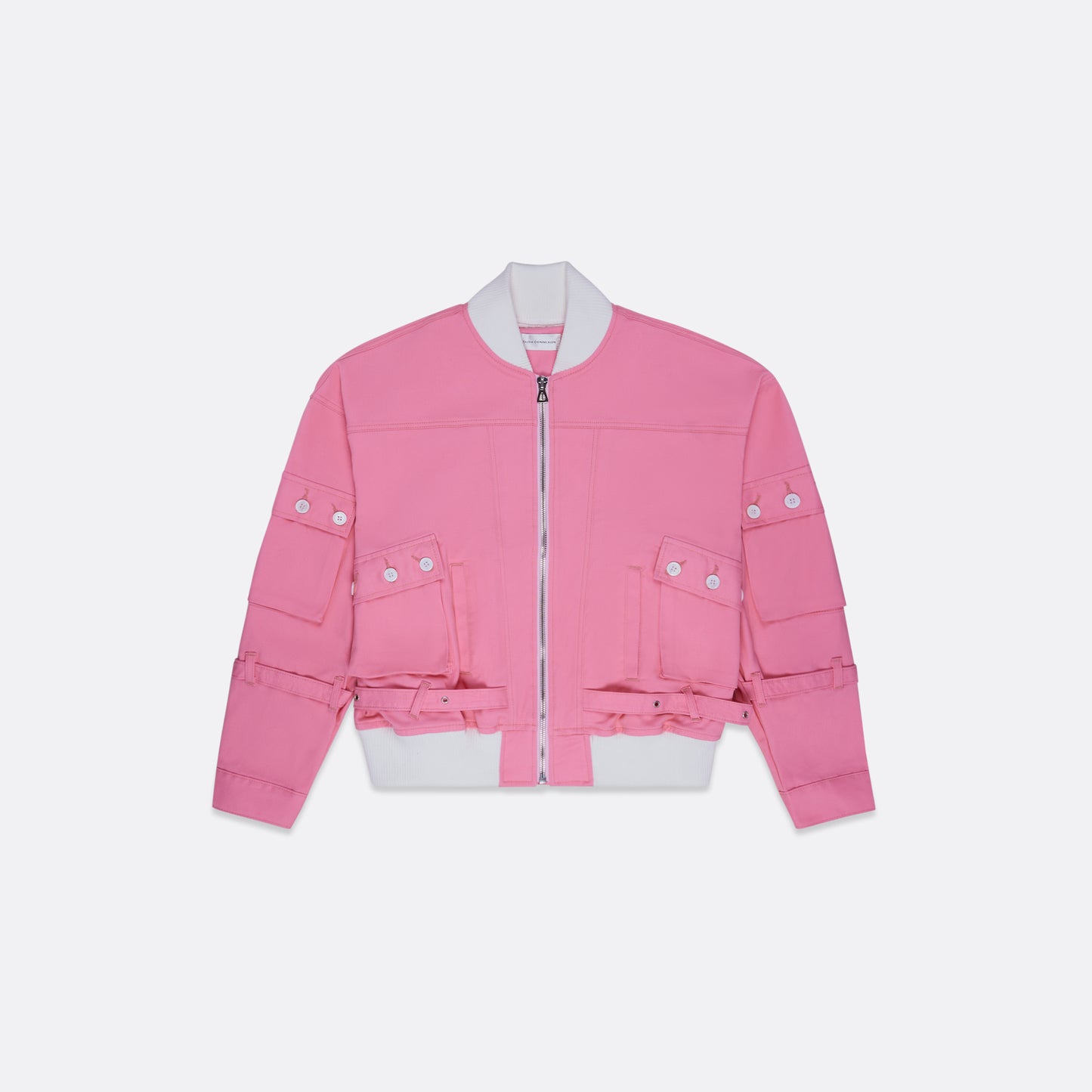 UNISEX BOMBER JACKET WITH RIBBED COLLAR
