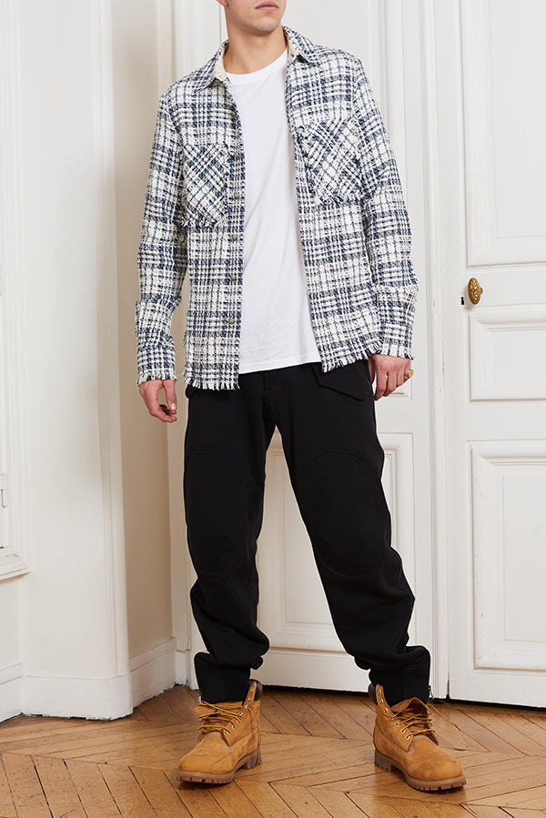 CHECKERED TWEED FIT OVERSHIRT - Faith Connexion