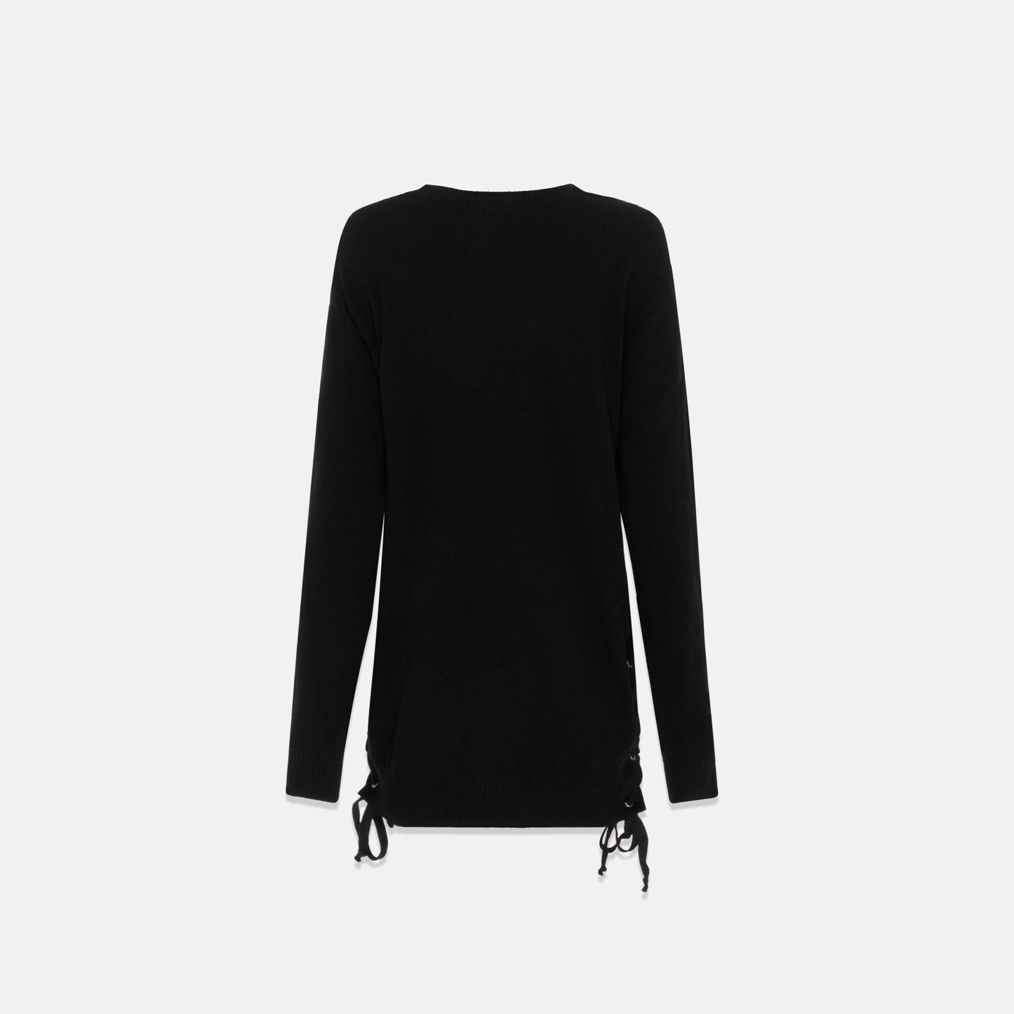 UNISEX BLACK KNIT PULLOVER