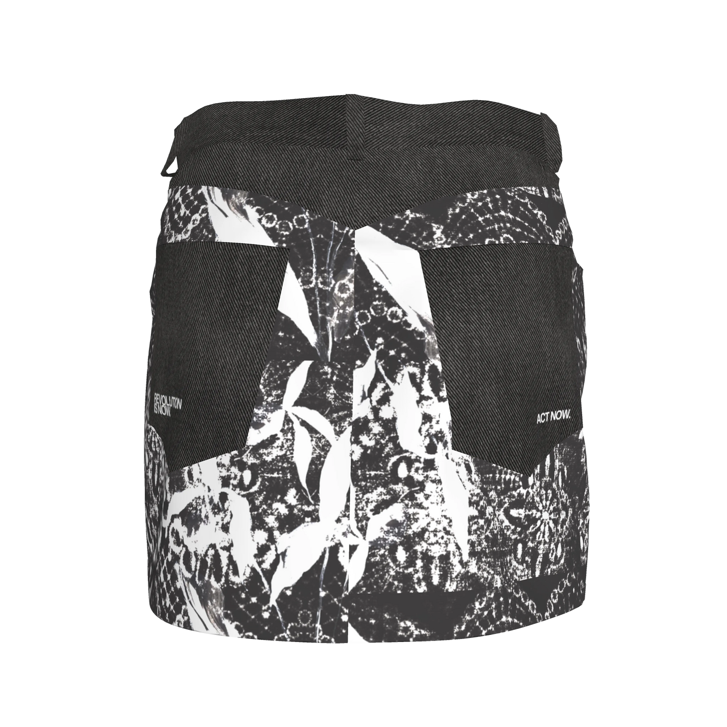 BLACK & WHITE PRINTED SKIRT | Sarah Lopez