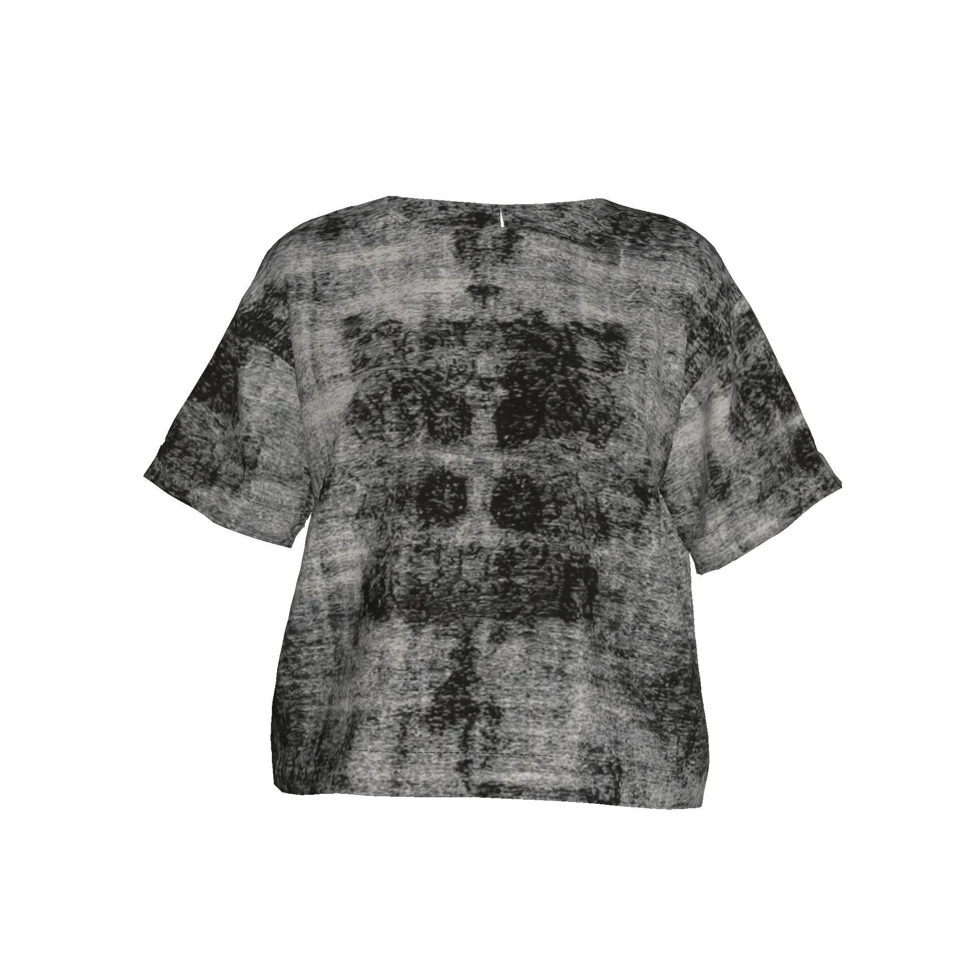 BLACK TEXTURE T-SHIRT | Martina La Gatta