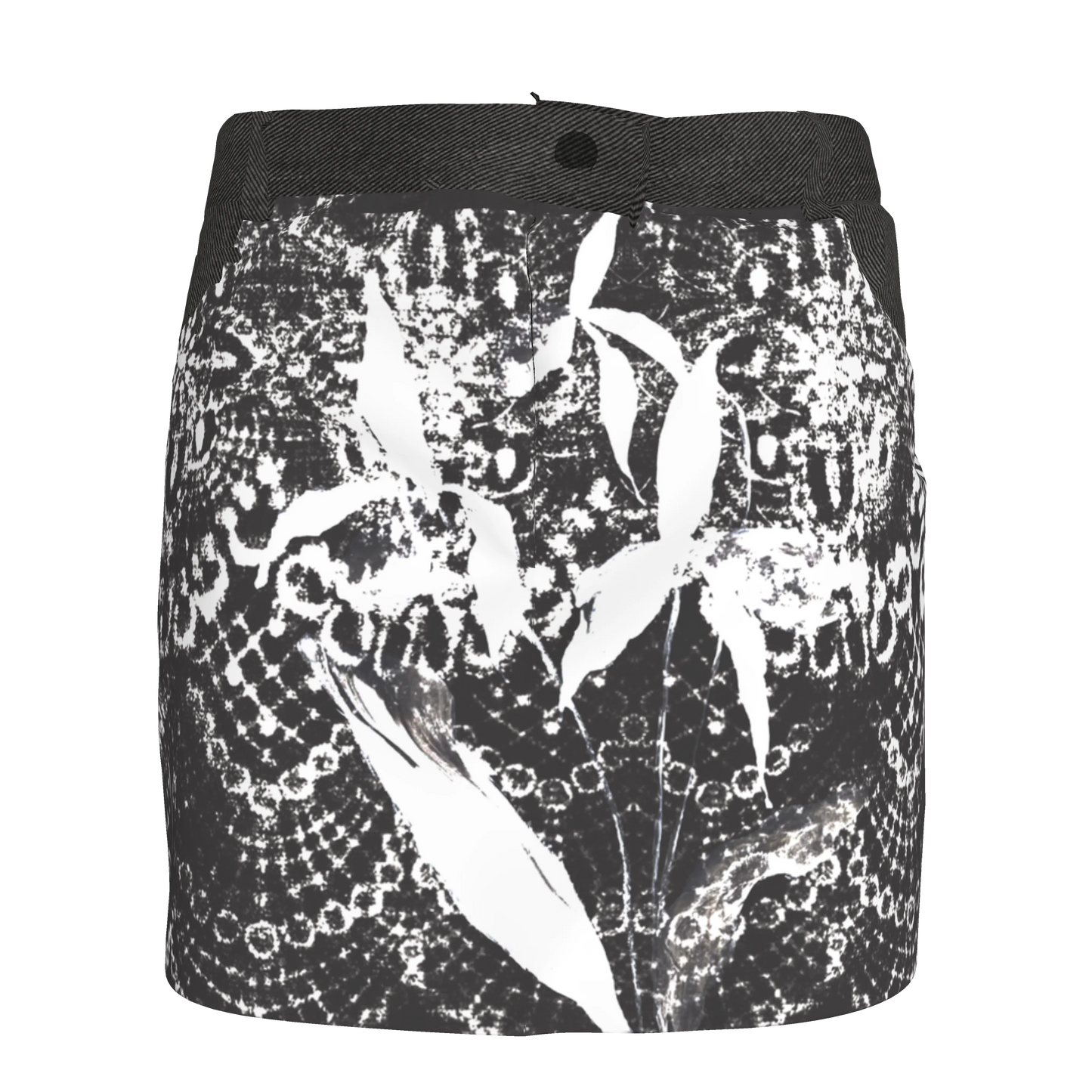 BLACK & WHITE PRINTED SKIRT | Sarah Lopez