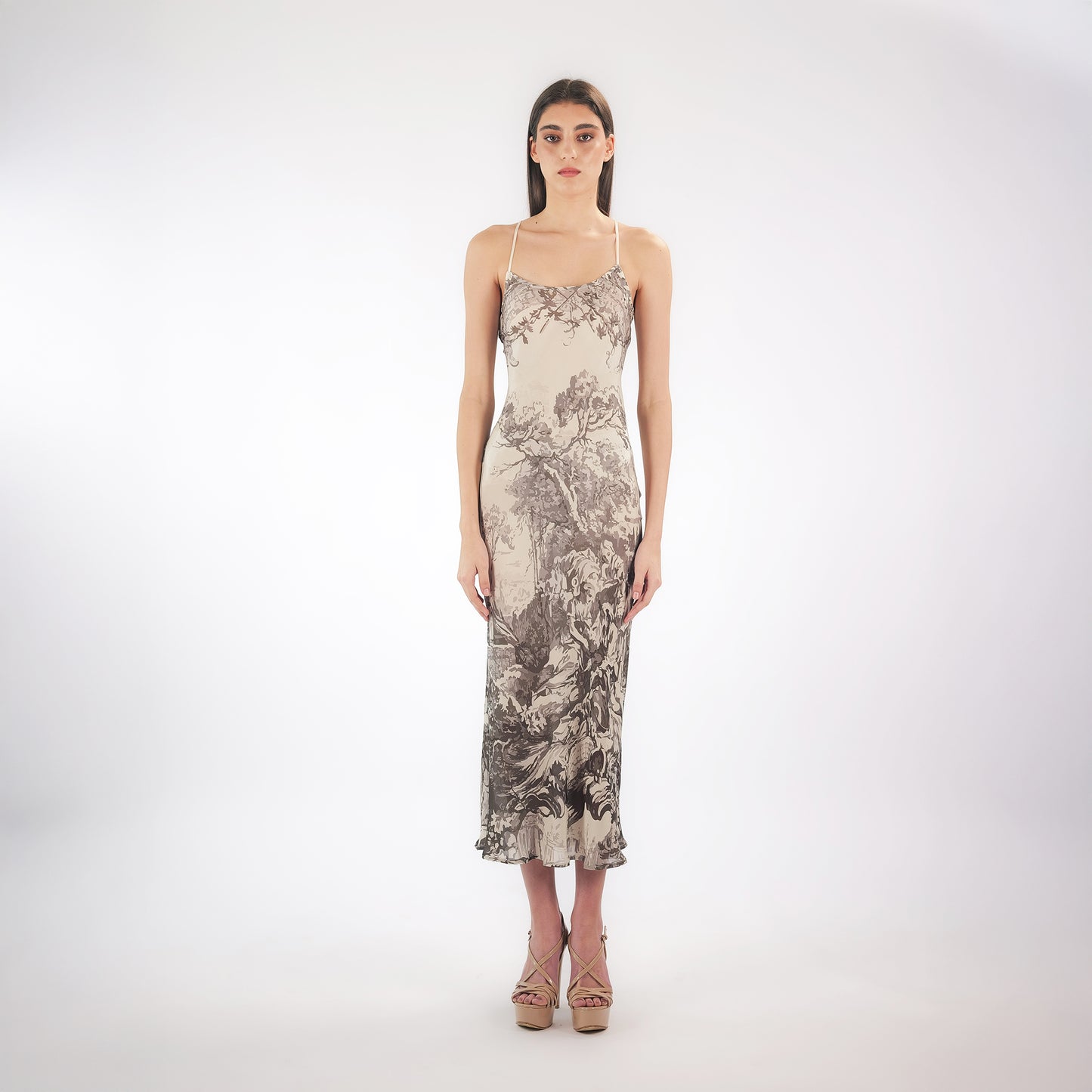 GARDEN SLIP DRESS IN DOUBLE GEORGETTE | STEVEN ALVAREZ