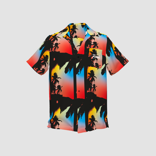 SHORT SLEEVE PALM TREE SHIRT