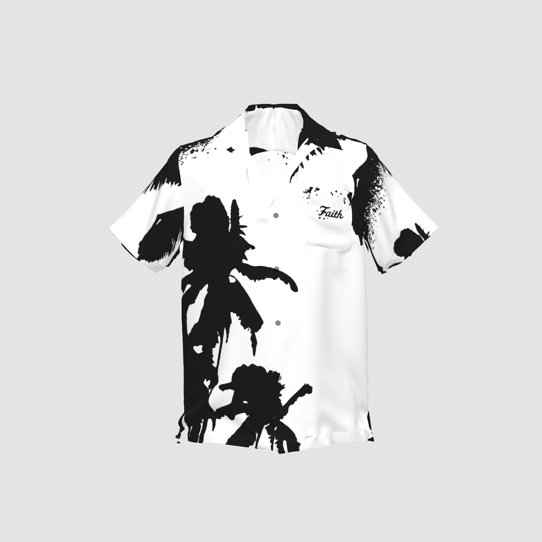 SHORT SLEEVE BIG PALM TREE SHIRT