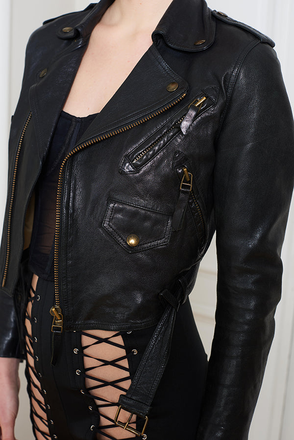 CROPPED LEATHER JACKET - Faith Connexion