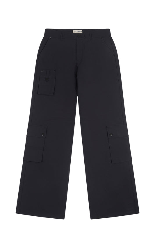 BLACK CARGO PANTS