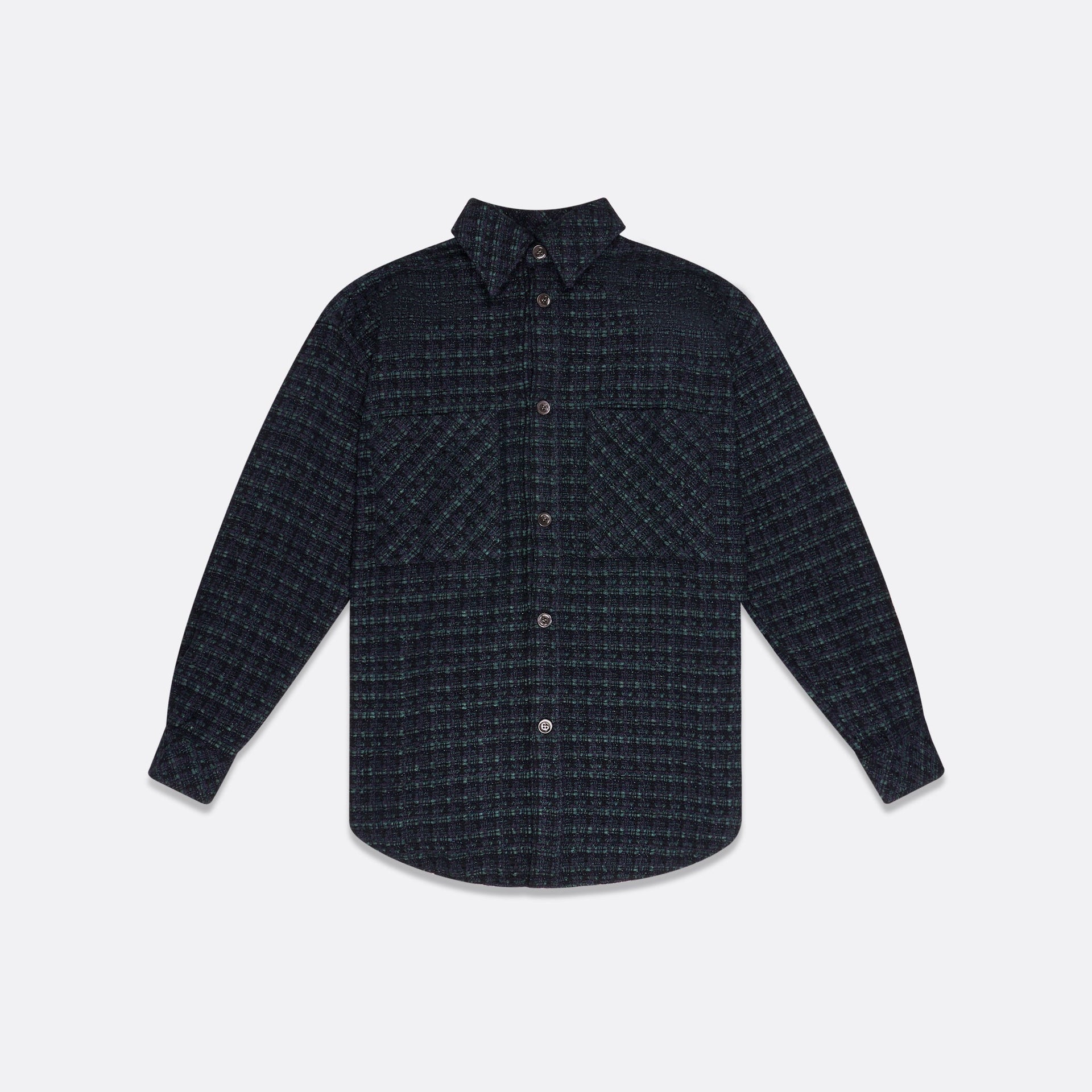 UNISEX OVERSIZED GREEN TWEED SHIRT – Faith Connexion