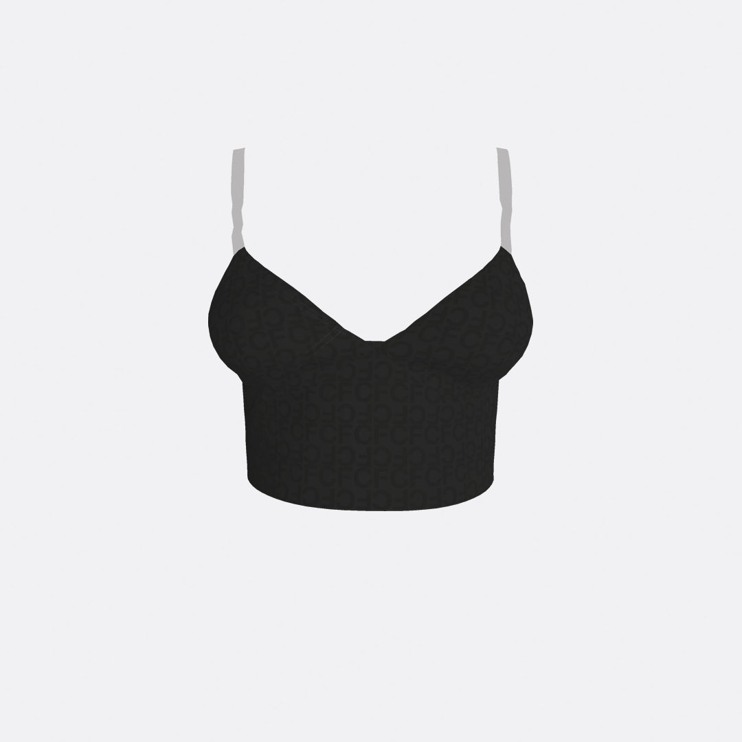 STRETCH COTTON CROP TOP