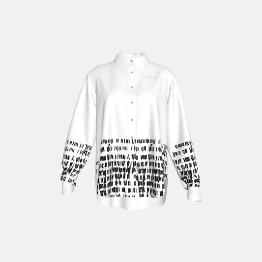 OVERSIZED PRINTED COTTON SHIRT