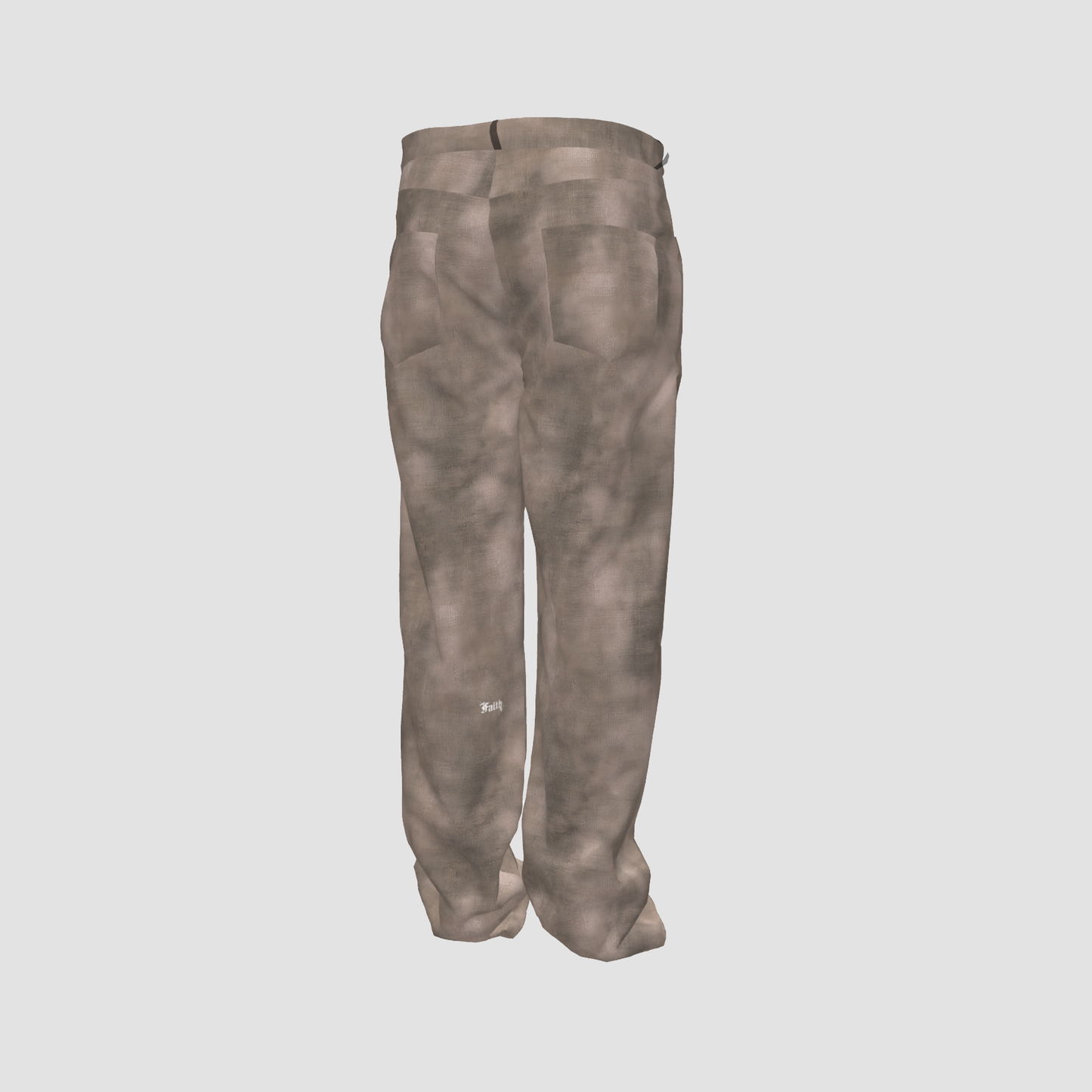 DISTRESSED COTTON PANTS