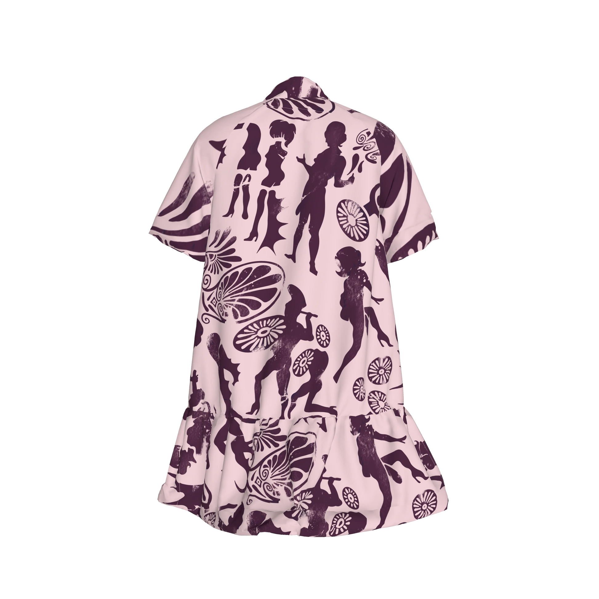 WOMAN SHORT-SLEEVE SHIRT IN PRINTED SILK | Daniele Pio Rosati