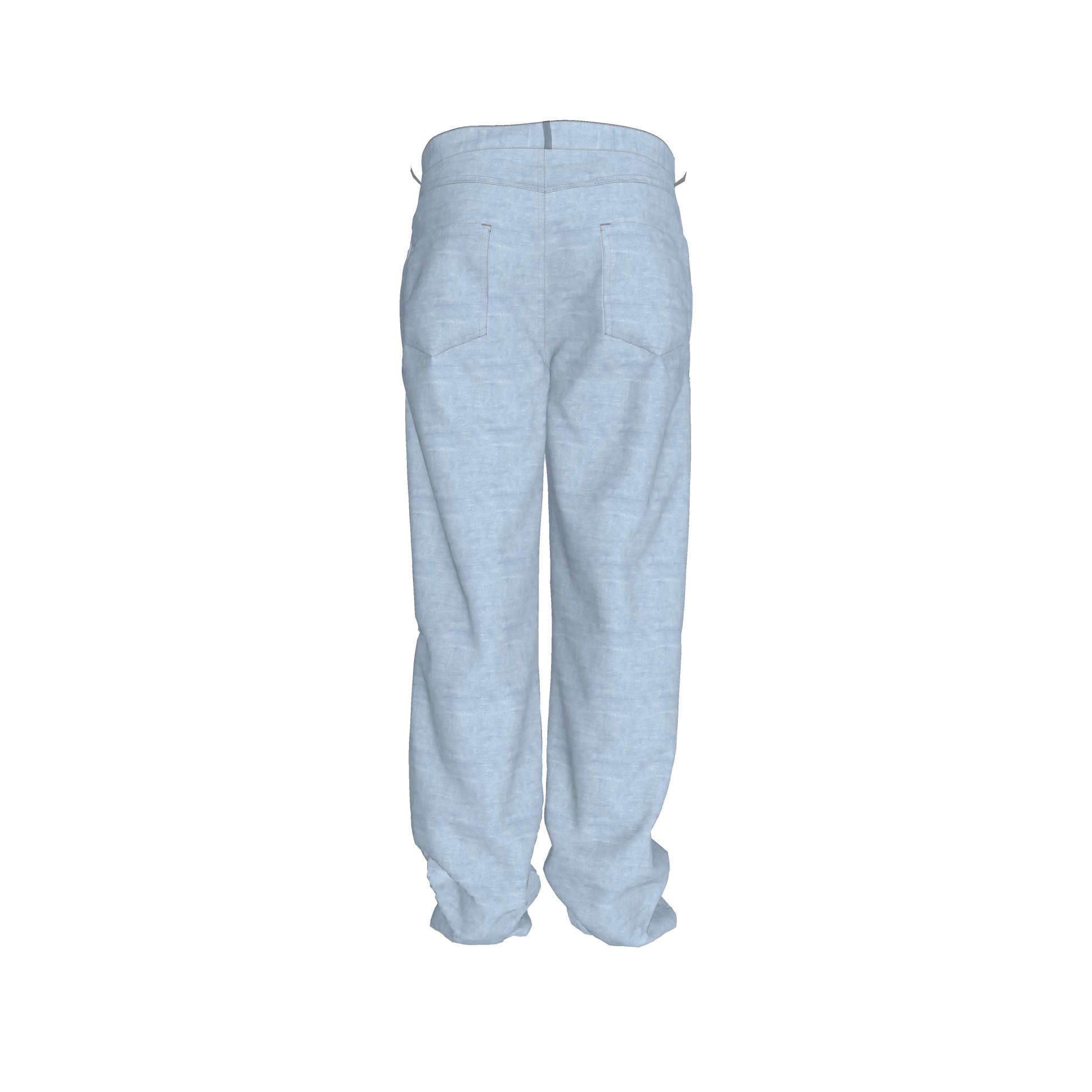 FAITH PRINT DENIM-STYLE PANTS