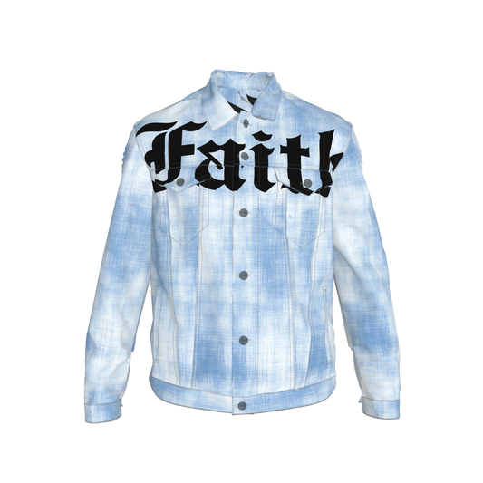 FAITH PRINTED DENIM JACKET