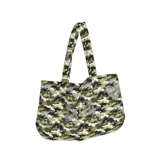 BLING MILITARY CAMO BAG