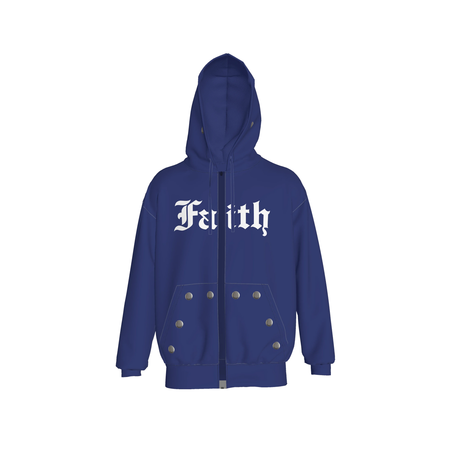 FAITH PRINTED ZIP HOODIE
