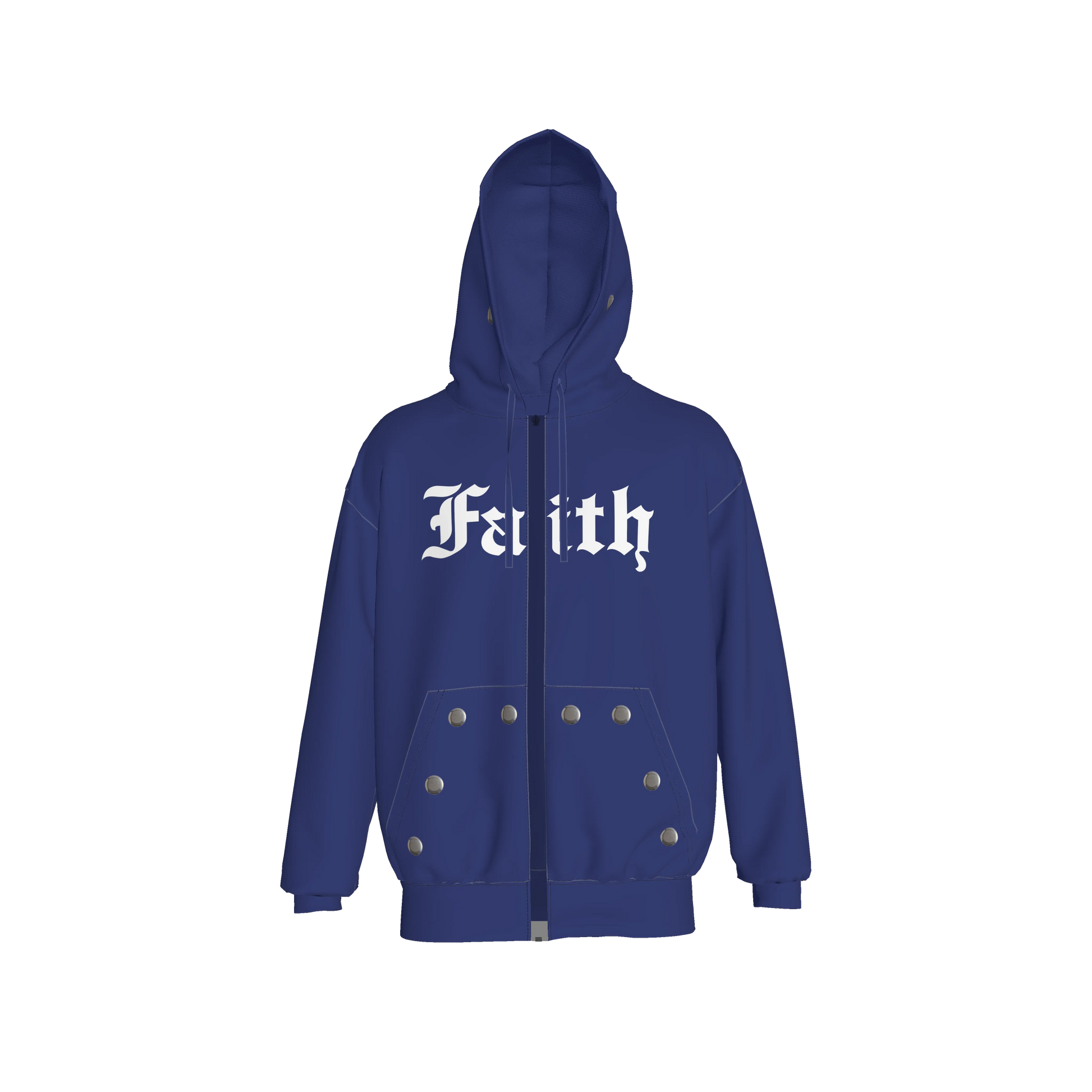FAITH PRINTED ZIP HOODIE