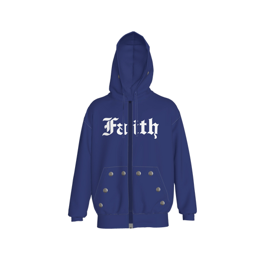 FAITH PRINTED ZIP HOODIE