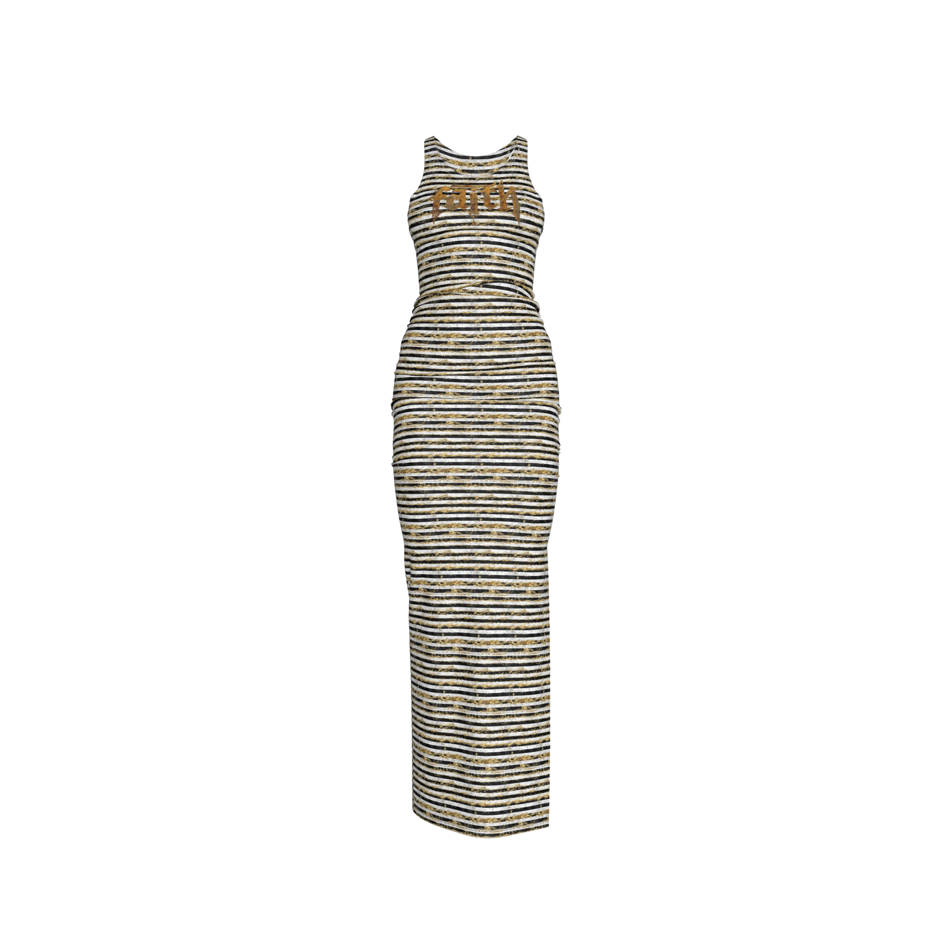 STRIPED FAITH TANK DRESS