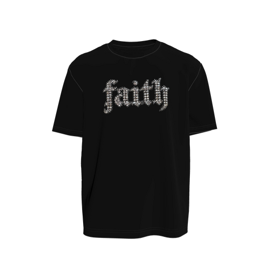 FAITH PRINTED LOGO T-SHIRT