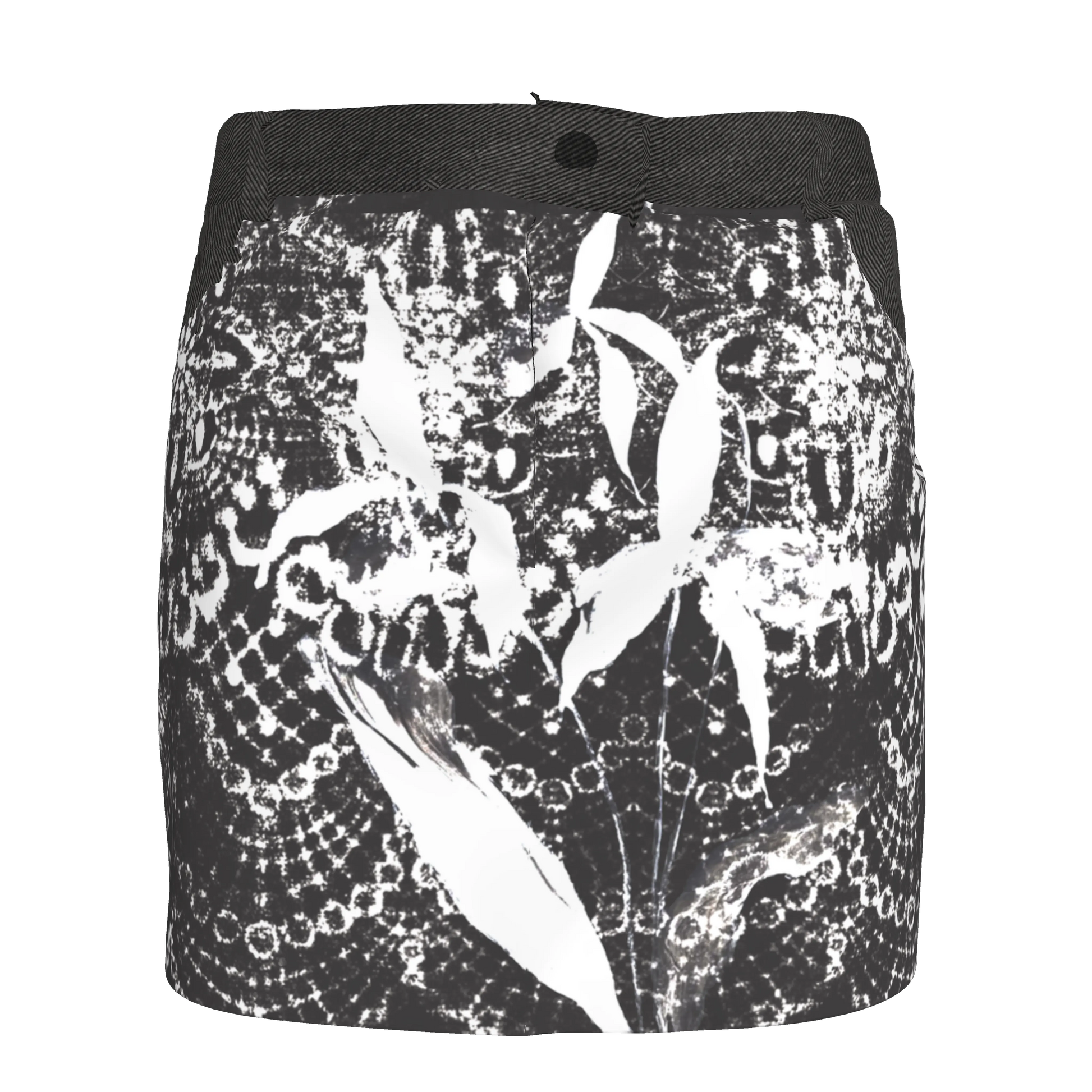 BLACK & WHITE PRINTED SKIRT | Sarah Lopez