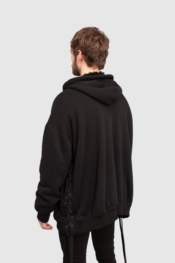 REVERSIBLE HOODED SWEATER - Faith Connexion