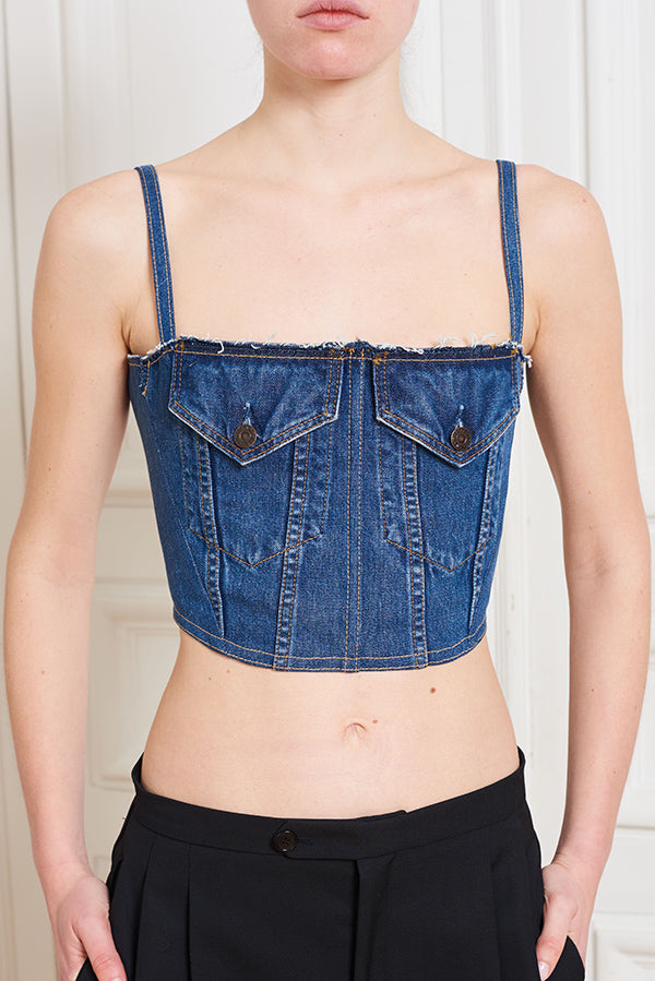 DENIM POCKET CORSET - Faith Connexion