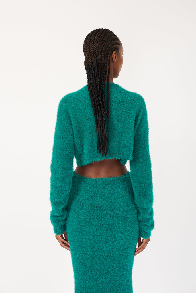 KNITTED  CROPPED CARDIGAN - Faith Connexion