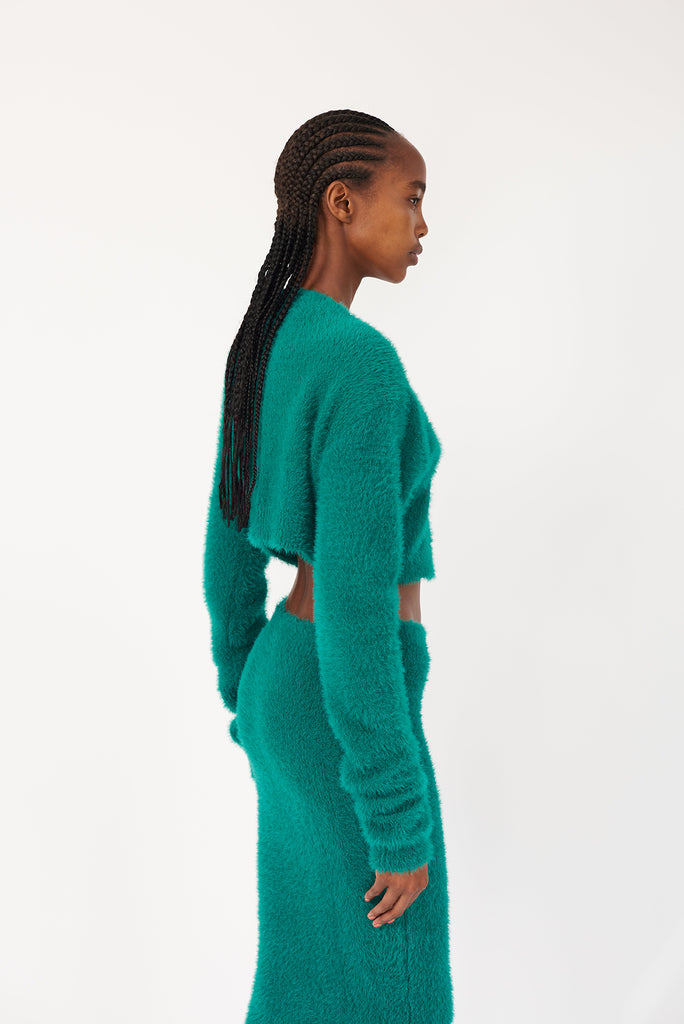 KNITTED  CROPPED CARDIGAN - Faith Connexion