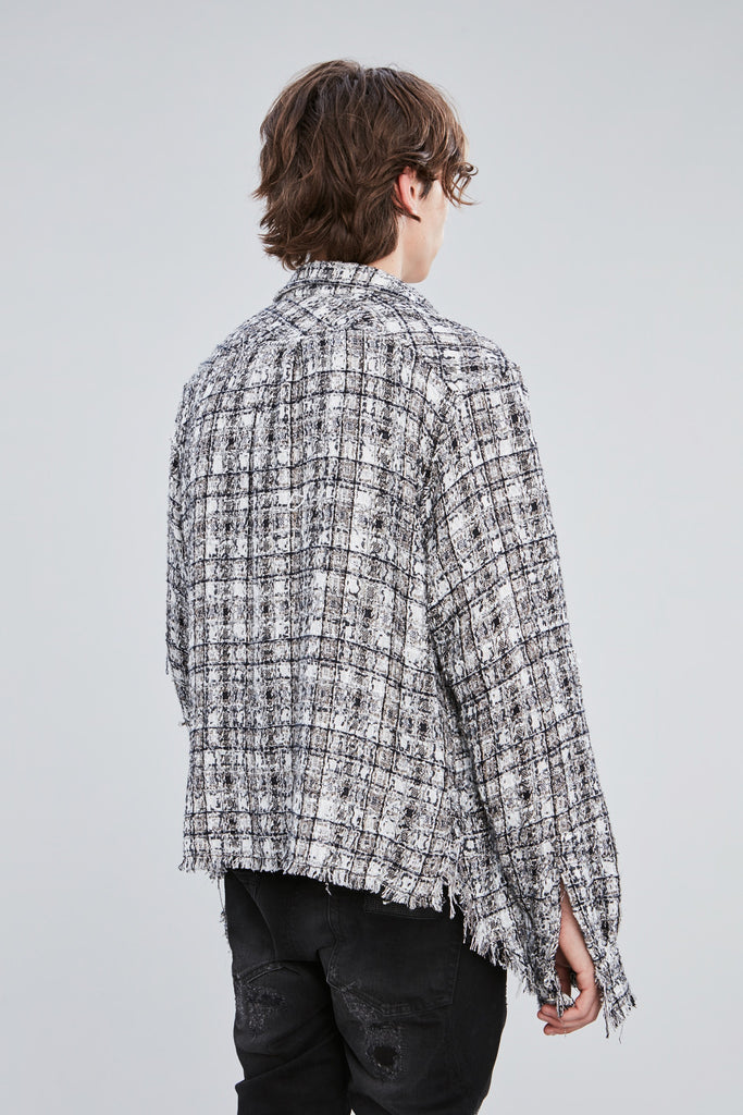 TWEED FITTED OVERSHIRT - Faith Connexion